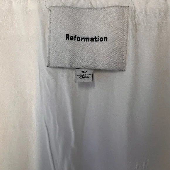 Reformation Andi Linen White Button-Front Maxi Skirt - Picture 3 of 5